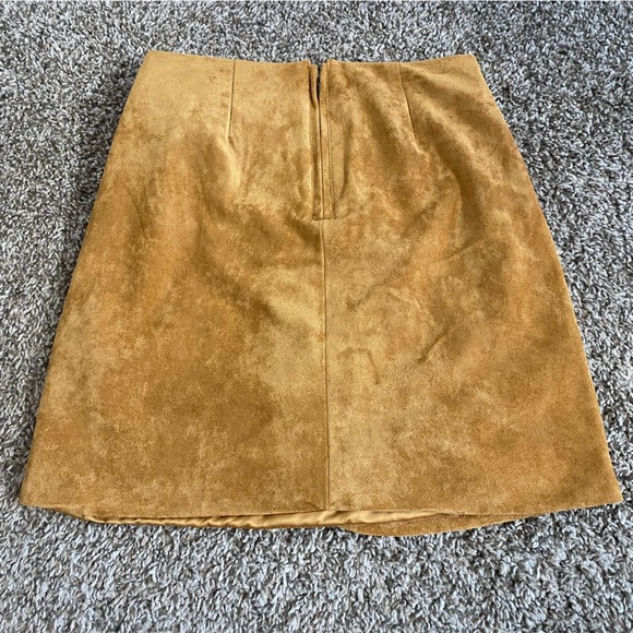Blank NYC Gold Mini Skirt Size 24 - Picture 2 of 8